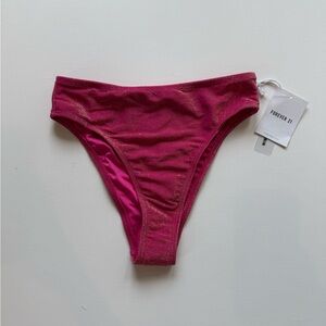 Forever 21 High Waisted Pink Bikini Bottoms